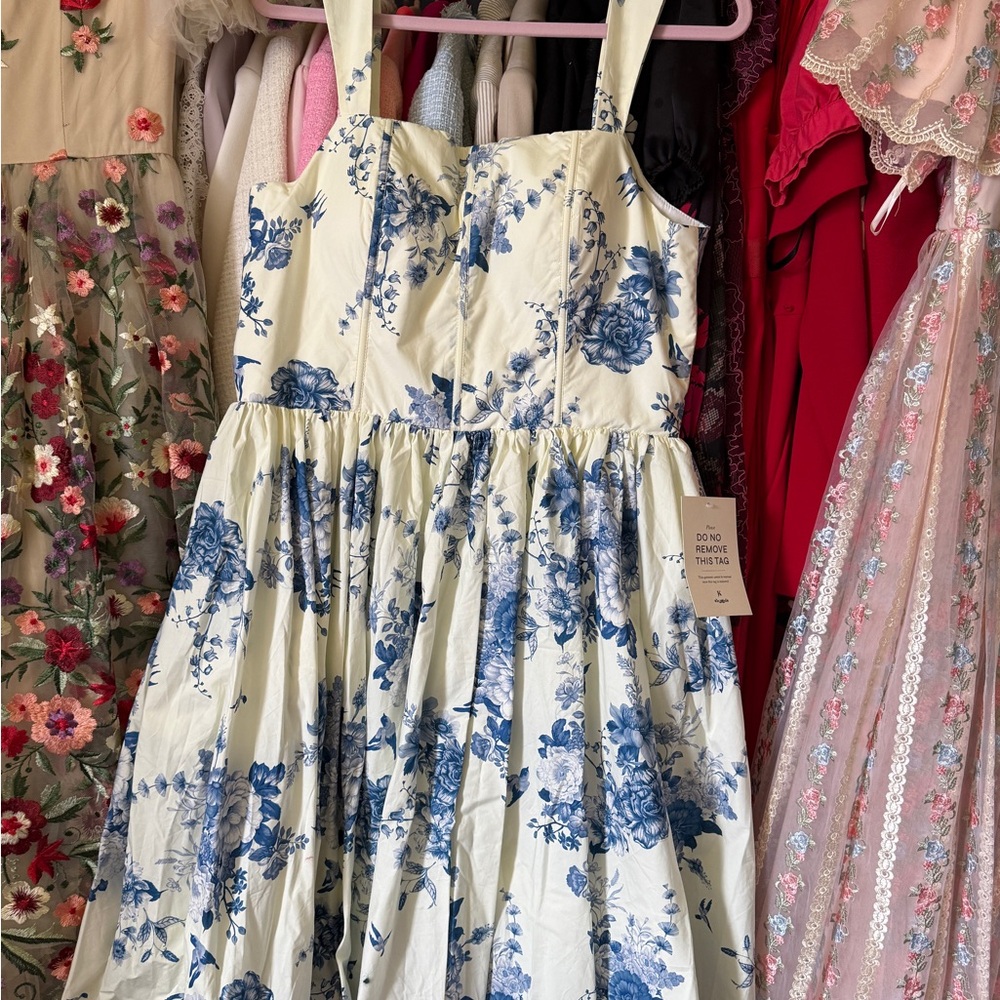 JessaKae Lola Blue Floral Dress